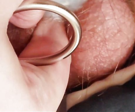 Flat Cage Chastity Cum with a Sounding Rod