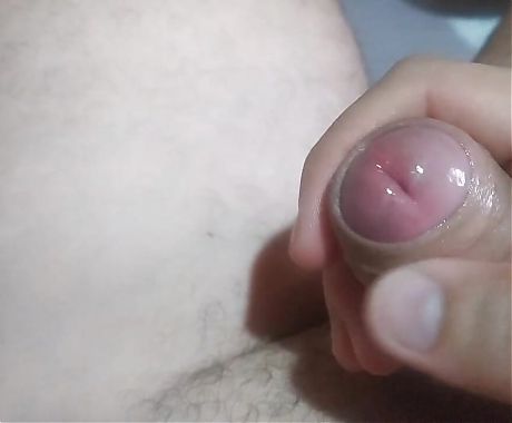 Daddy spurting a lot of cum and sucking it with lollipop.