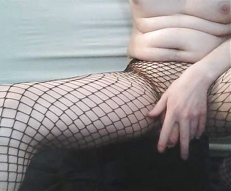 Teen twink in fishnets masturbating in hot webcam show - Part 4 of 6