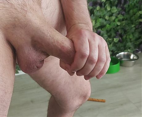 Milking my cock while the wife is away